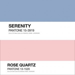 Pantone Colors Rose Quartz & Serenity