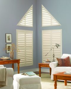 Palm Beach™ Polysatin Shutters in the Living Room
